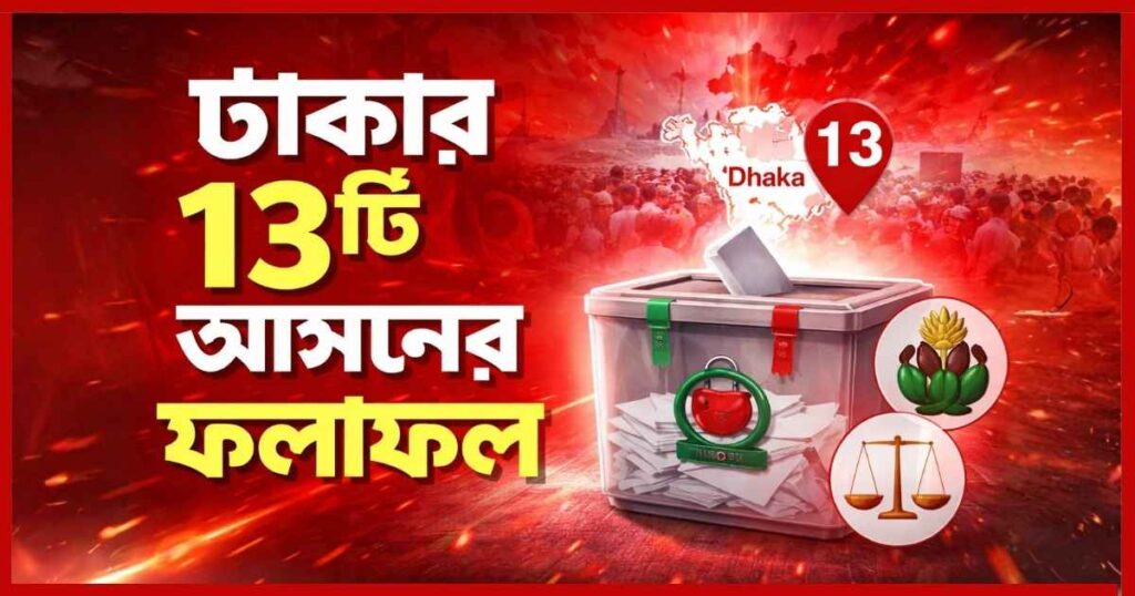ঢাকার ১৩টি আসনের ফলাফল ঘোষণা শুরু, কয়েকটি আসনে বিএনপি ও জামায়াত এগিয়ে